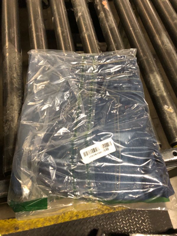 Photo 1 of Flamingals Straight Leg Button Fly Jeans for Women Multi Pocket Mid Rise Jeans Without Belt Denim Pants Mid Blue Mid Blue XL