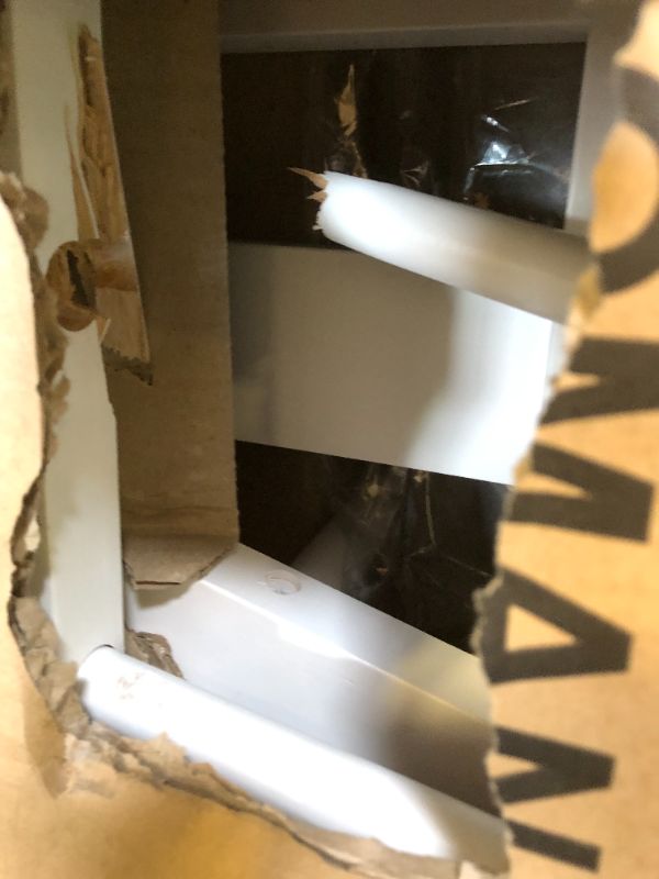 Photo 1 of Storkcraft Premium Hoop Glider & Ottoman (White/Gray) — GREENGUARD Gold Certified Nursery Glider, Solid Wood Craftsmanship, Smooth-Gliding, Award-Winning