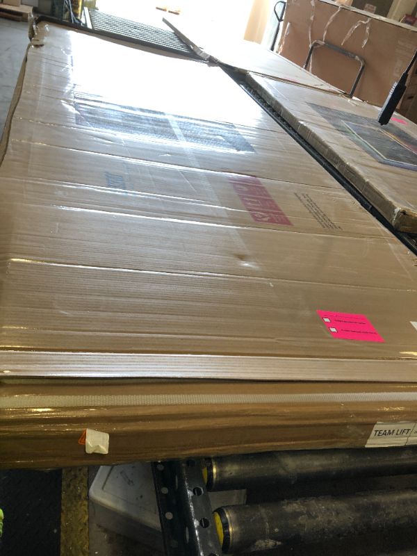 Photo 1 of ISKM Framed LED Mirror for Bathroom 96"x36", Dimmable LED Bathroom Mirror with Lights, Anti-Fog, Front and Backlit Lighted Mirror 3-Colors, Shatterproof, Memory Function