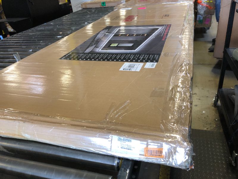 Photo 1 of ISKM Framed LED Mirror for Bathroom 96"x36", Dimmable LED Bathroom Mirror with Lights, Anti-Fog, Front and Backlit Lighted Mirror 3-Colors, Shatterproof, Memory Function