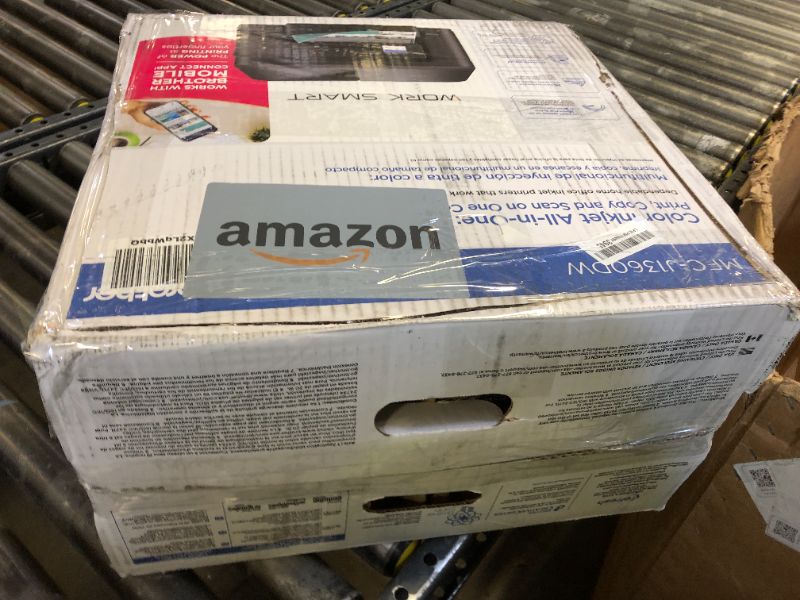 Photo 1 of Brother Work Smart 1360 Wireless Color Inkjet All-in-One Printer with Automatic Duplex Printing and 1.8” Color Display | Includes Refresh Subscription Trial(1) (MFC-J1360DW) (Uses LC501 Series Inks)