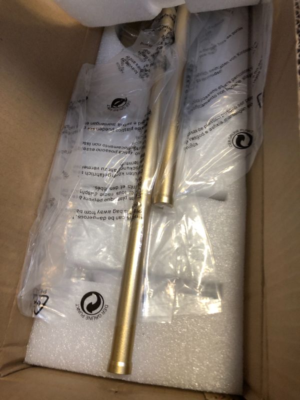 Photo 1 of KARTOOSH Battery Operated Wall Sconces Set of Two, with Remote Control, Dimmable, Warm White/Natural White/Daylight/RGB, 350°Rotate, LED Gold Wireless Wall Light for Living Room, Bedroom, 28.3 Inch