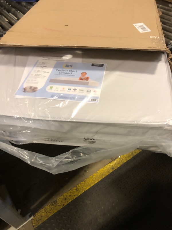 Photo 1 of Serta Perfect Start Limited Dual Sided Baby Crib Mattress and Toddler Mattress, Breathable Fiber Core, GREENGUARD Gold Certified, Waterproof, 7 Year Warranty, Made in USA