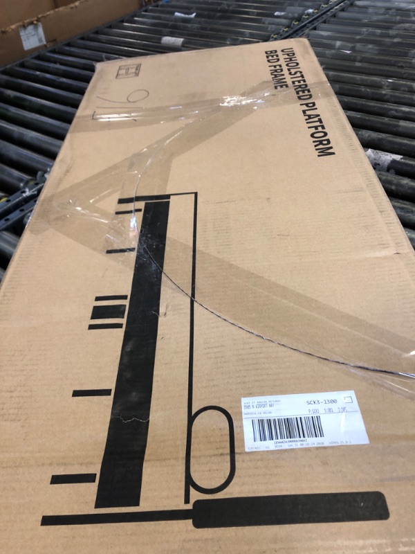 Photo 1 of UPHOLSTERED PLATFORM BED FRAME