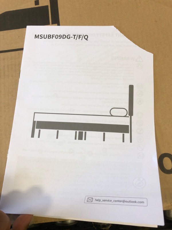 Photo 1 of UPHOLSTERED PLATFORM BED FRAME  