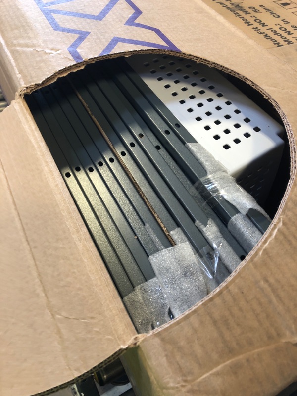 Photo 1 of Casaphoria Metal Privacy Screen Outdoor, 72" H x 47" W Freestanding Decorative Privacy Screen for Patio Deck Balcony Garden with Stable Base, Grey-Louvered