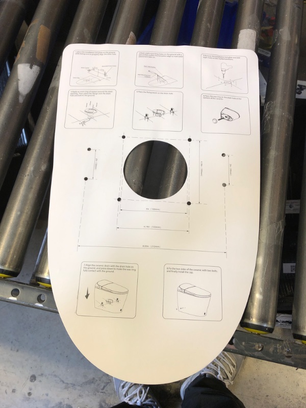 Photo 1 of Uncle Brown Upgraded Smart Toilet with Powerful Flush for Low Water Pressure, Auto Open/Close Lid, One Piece Bidet Toilet with Heated Elongated Seat, Instant Warm Water, Dryer, Deodorizer, Night Light