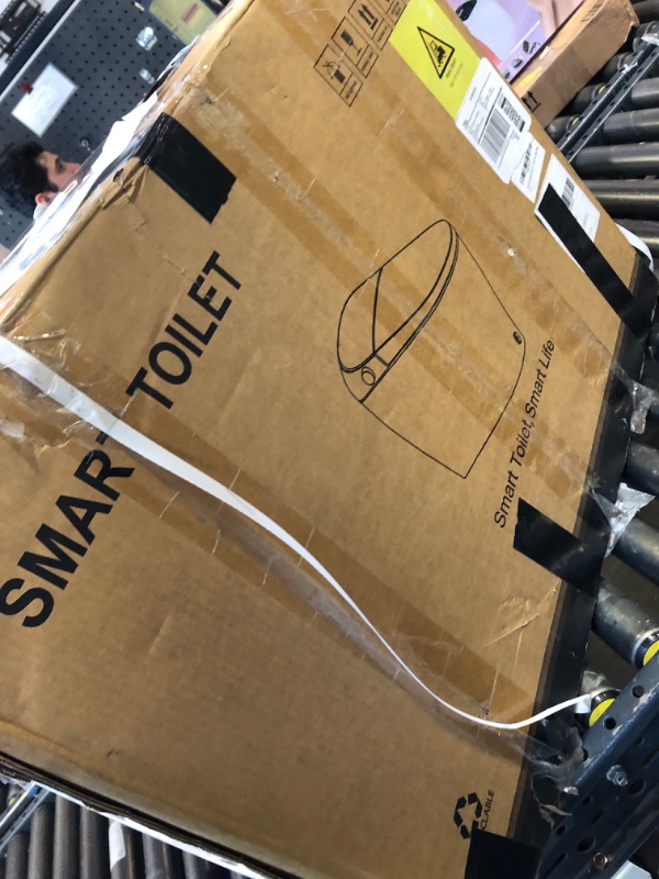 Photo 1 of Uncle Brown Upgraded Smart Toilet with Powerful Flush for Low Water Pressure, Auto Open/Close Lid, One Piece Bidet Toilet with Heated Elongated Seat, Instant Warm Water, Dryer, Deodorizer, Night Light