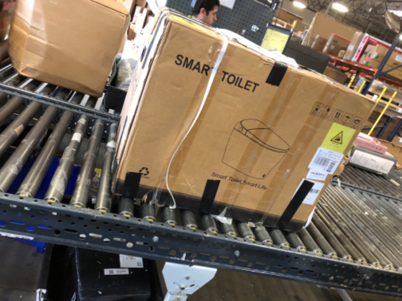 Photo 1 of Uncle Brown Upgraded Smart Toilet with Powerful Flush for Low Water Pressure, Auto Open/Close Lid, One Piece Bidet Toilet with Heated Elongated Seat, Instant Warm Water, Dryer, Deodorizer, Night Light