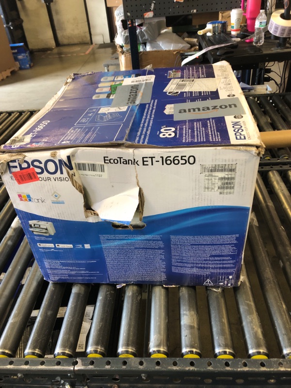 Photo 1 of Epson EcoTank Pro ET-16650 Wireless Wide-Format Color All-in-One Supertank Printer with Scanner, Copier, Fax and Ethernet, White