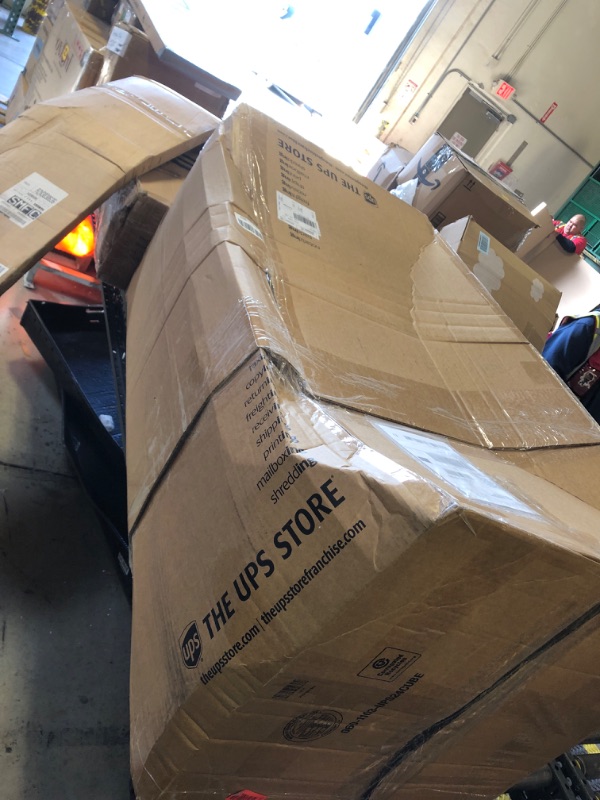 Photo 1 of Topcomfy 105” Cloud Sectional Couch, Modular Sectional Sofa with Right Chaise Lounge, Fluffy Modular L-Shape Sofa with Deep Seat, Comfy Boneless Couch for Living Room, No Assembly Required, Dark Grey