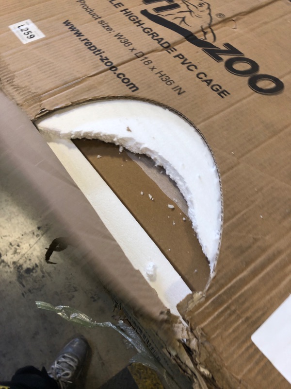 Photo 1 of REPTIZOO 100 Gallon PVC Reptile Tank, 36x18x36 inch Extra Tall Large Reptile Enclosure, Chameleon Frog Gecko Lizard Arboreal Terrarium with Sliding Door & Screen Ventilation