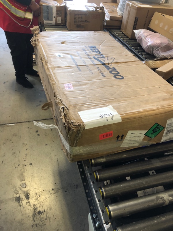 Photo 1 of REPTIZOO 100 Gallon PVC Reptile Tank, 36x18x36 inch Extra Tall Large Reptile Enclosure, Chameleon Frog Gecko Lizard Arboreal Terrarium with Sliding Door & Screen Ventilation