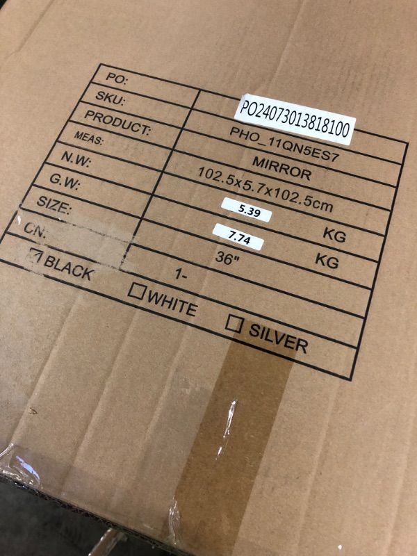 Photo 1 of Garvee 2024 New 36 Inch Round Mirror, HD Eco-Friendly Bathroom Mirror, Metal Framed Circle Mirror, Modern Wall Mirror for Bathroom, Living Room, Vanity, Easy to Install, Matte Black