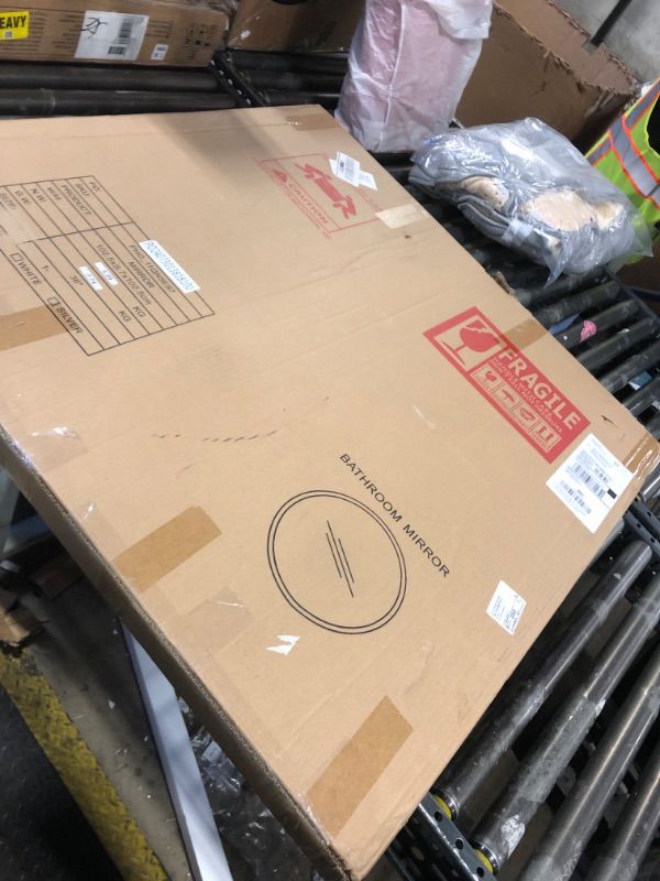 Photo 1 of Garvee 2024 New 36 Inch Round Mirror, HD Eco-Friendly Bathroom Mirror, Metal Framed Circle Mirror, Modern Wall Mirror for Bathroom, Living Room, Vanity, Easy to Install, Matte Black