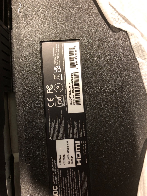 Photo 1 of AOC C32G2ZE 32" Curved Frameless Gaming Monitor, Full HD 1920x1080, VA, 0.5ms 240Hz, AMD FreeSync Premium, DP/HDMI/VGA, VESA, 3-3-1 Re-Spawn Program, Xbox PS5 Switch,Black