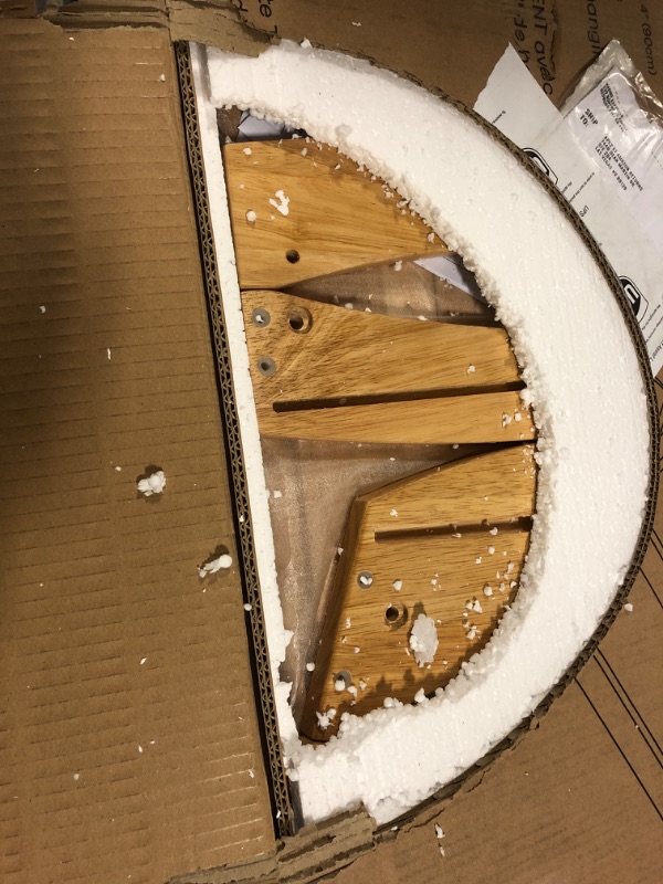 Photo 1 of Comfy Cubs Baby Changing Table - Sturdy Wood Construction, Timeless Look Baby Change Table with Two Open Shelves for Infant Daycare Essentials Storage - Natural Wood