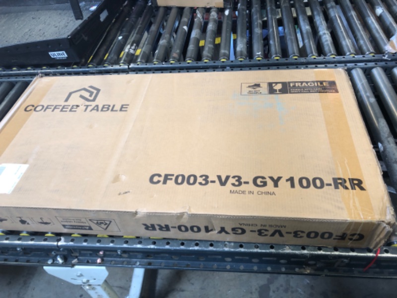 Photo 1 of Rolanstar Coffee Table, 47.2" Lift Top Coffee Table with Drawers and Hidden Compartment, Retro Central Table with Wooden Lift Tabletop, for Living Room, Washed Oak