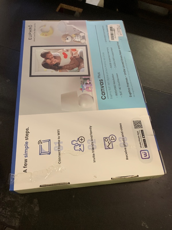 Photo 1 of Euphro 15.6'' Digital Picture Frame with 1920x1080 IPS Touch Screen, Smart Digital Photo Frame with 32GB Storage, Easy Setup to Share Photos/Videos via Free App