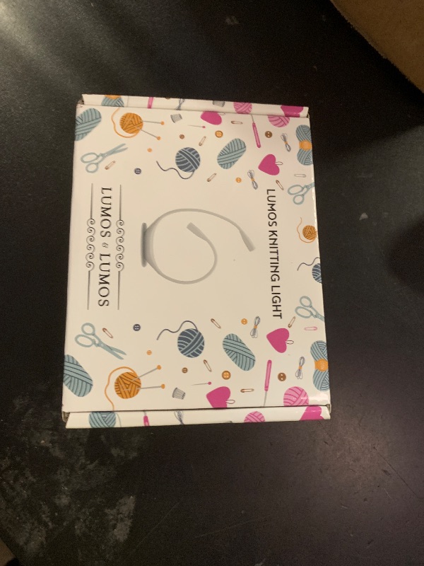 Photo 1 of Lumos Knitting Light, Crafter Light Around Neck for Knitters and Crocheters, 3 Colors & Adjustable Brightness. Portable, Wearable, Rechargeable&Long Lasting (White)