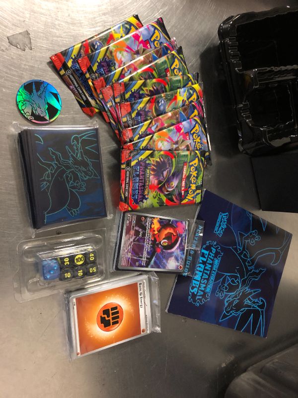 Photo 1 of *OPENED, INCOMPLETE** Pokémon TCG: Mega Evolution—Phantasmal Flames Elite Trainer Box