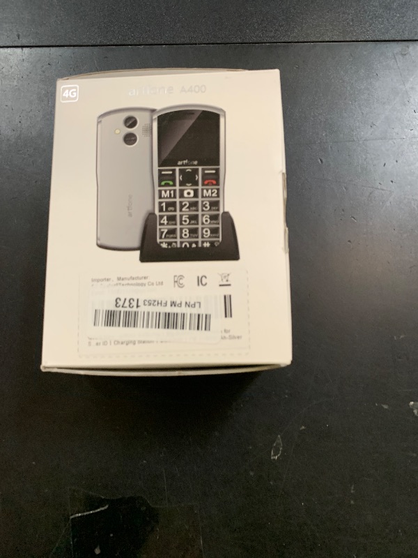 Photo 1 of artfone A400 Pro Silver - Large Button Cell Phone for Seniors?4G LTE Unlocked Phones with SOS Button?2MP Rear Camera?Charging Dock?1800mAh?Dual SIM?Speed Dial?Volume Boost?Hands-free?Dumb Phone?USB-C