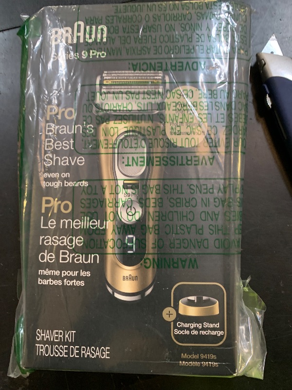 Photo 1 of Braun Series 9 Pro 9419s Electric Shaver for Men, Wet & Dry Razor, Shaving Kit with 4+1 Head with ProLift Trimmer
