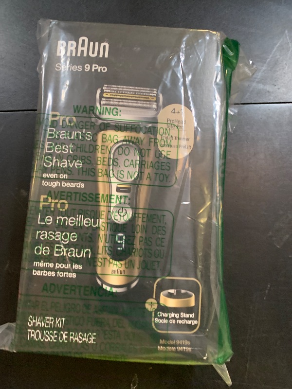 Photo 1 of Braun Series 9 Pro 9419s Electric Shaver for Men, Wet & Dry Razor, Shaving Kit with 4+1 Head with ProLift Trimmer