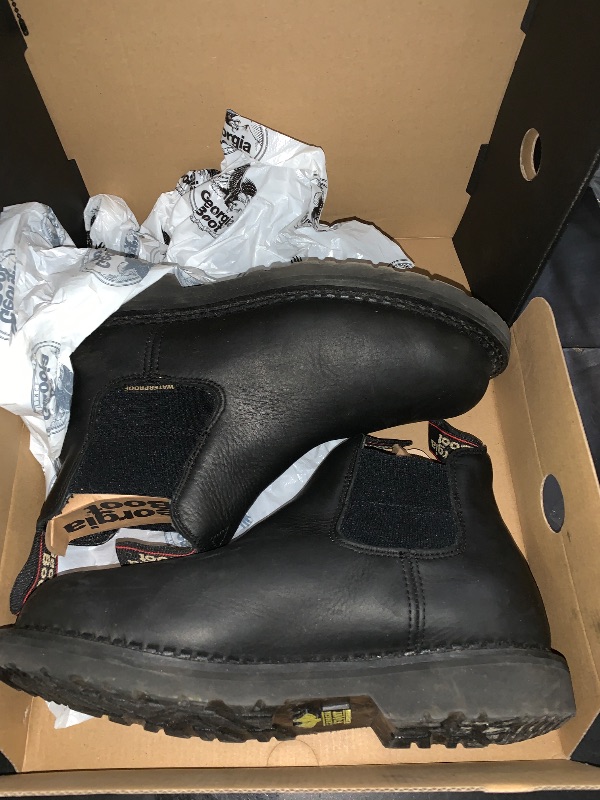 Photo 1 of Georgia Giant Revamp Waterproof Chelsea Work Boot, Black, Size 9(M)