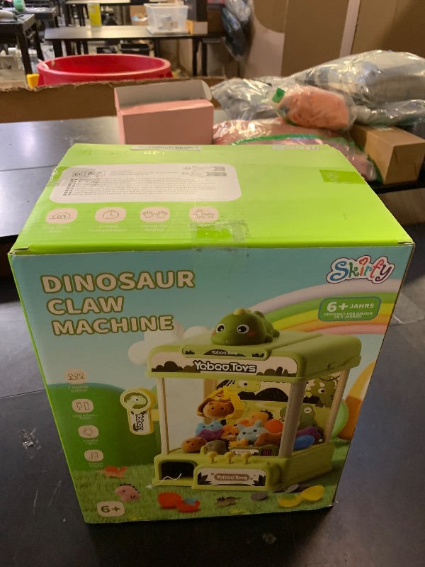 Photo 1 of Skirfy Dinosaur Claw Machines for Kids,Electronic Arcade Game Vending Machine Toys with 34 Dinosaur Toys & Sound,Candy Dispenser Machine, Thanksgiving Birthday Gifts for Girls Boys