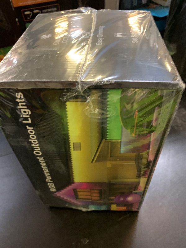 Photo 1 of Fussion 400ft Permanent Outdoor Lights for House, 2025 Smart RGB LED Outside Lights with Remote Control, IP67 Waterproof Eternity Eaves Lighting for Christmas, Halloween, Holiday, Party, Daily