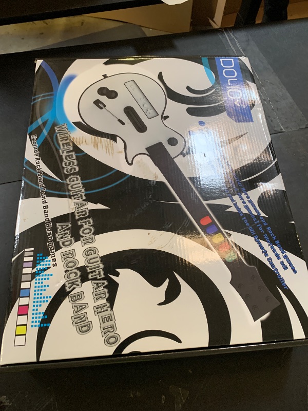 Photo 1 of DOYO Wireless Wii Guitar Hero Controller Compatible with Guitar Hero and Rock Band 2 & 3 Games with Strap (Excludes Rock Band 1), Black