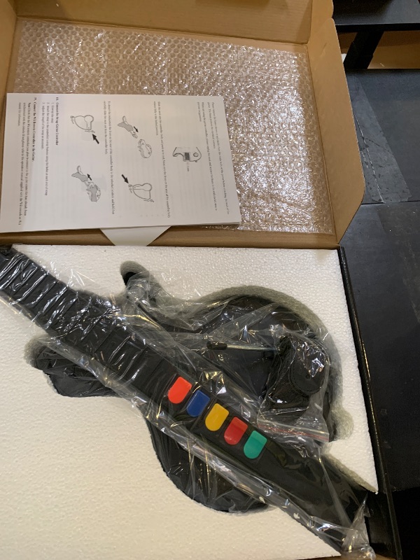 Photo 1 of DOYO Wireless Wii Guitar Hero Controller Compatible with Guitar Hero and Rock Band 2 & 3 Games with Strap (Excludes Rock Band 1), Black