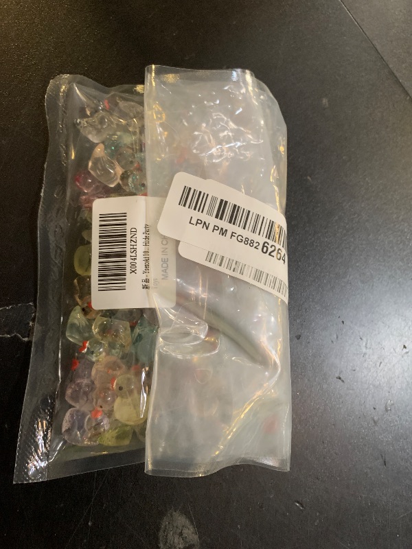 Photo 1 of 100Pcs Glitter Mini Resin Ducks, Colorful Tiny Ducks Figurines Bulk for Miniature Dollhouse Decor Accessories Garden Aquarium Potted DIY Ornament Charms Office Classroom Activity to Hide Party Toys