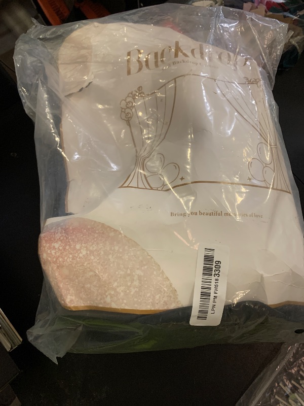 Photo 1 of 10 ft x 8 ft Wrinkle Free Black Backdrop Curtain for Parties, Polyester Black Photo Backdrop Drapes for Graduation Birthday Wedding Party Stage Curtains