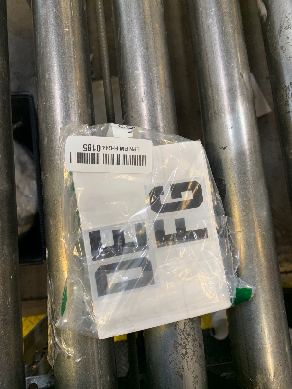 Photo 1 of 100 Piece Reflective Mailbox Number Stickers, Self Adhesive Reflective Capital Letter Sticker, Number Decals Vinyl Mailbox Decals for Bin, Window, Door(2 Inch,Black)