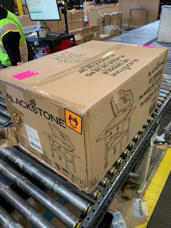 Photo 1 of BLACKSTONE 1883 Original 28” Griddle with Integrated Protective Hood and Counter Height Side Shelves, Powder Coated Steel, Black