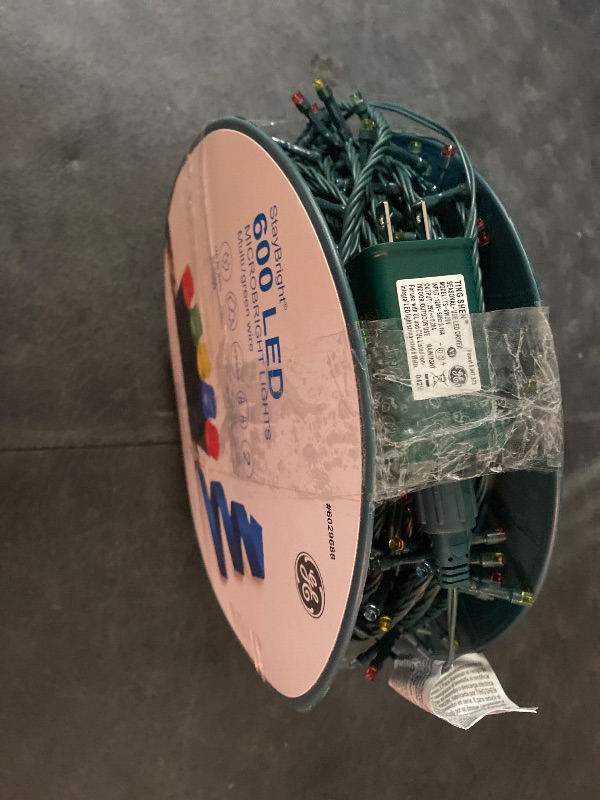 Photo 1 of GE StayBright 600-Count Multicolor Micro LED Christmas String Lights