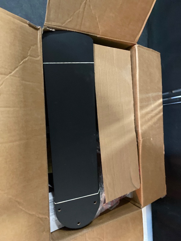 Photo 1 of Flush Mount Indoor Ceiling Fan 52-in Matte Black with Light Home Improvement Fan
