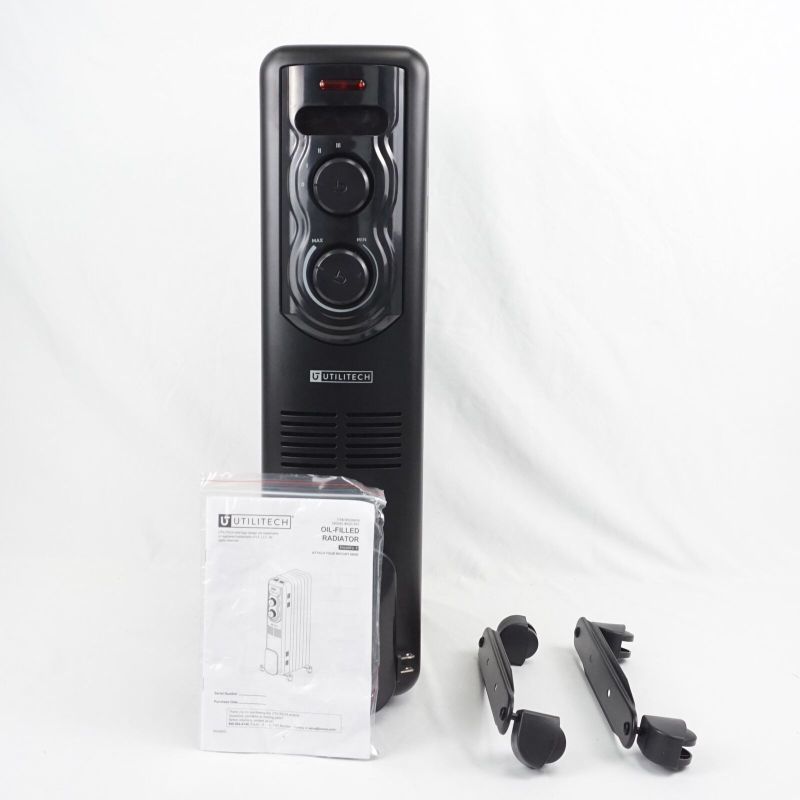 Photo 1 of Utilitech 1500-Watt Oil-Filled Radiator Indoor Electric Space Heater 5228419
