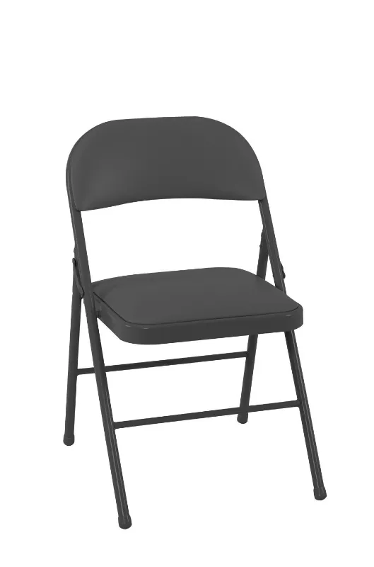 Photo 1 of Cosco Black Residential Standard Folding Chair with Padded Seat ( Indoor )