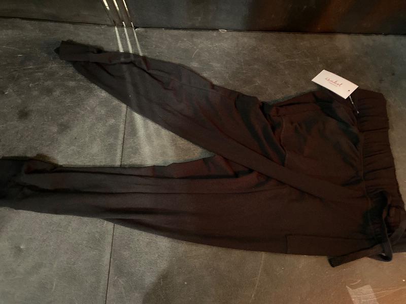 Photo 1 of XS Knit Maternity Joggers - Isabel Maternity Black Recycled Polyester, French Terry