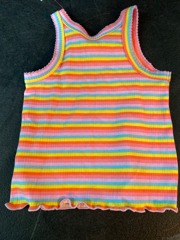 Photo 1 of 2T Toddler Girls' Striped Ribbed T-Shirt