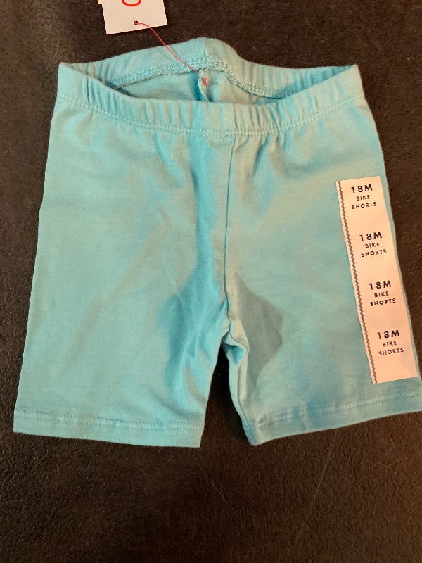 Photo 1 of 18M Toddler Girls' Bike Shorts Turquoise Blue