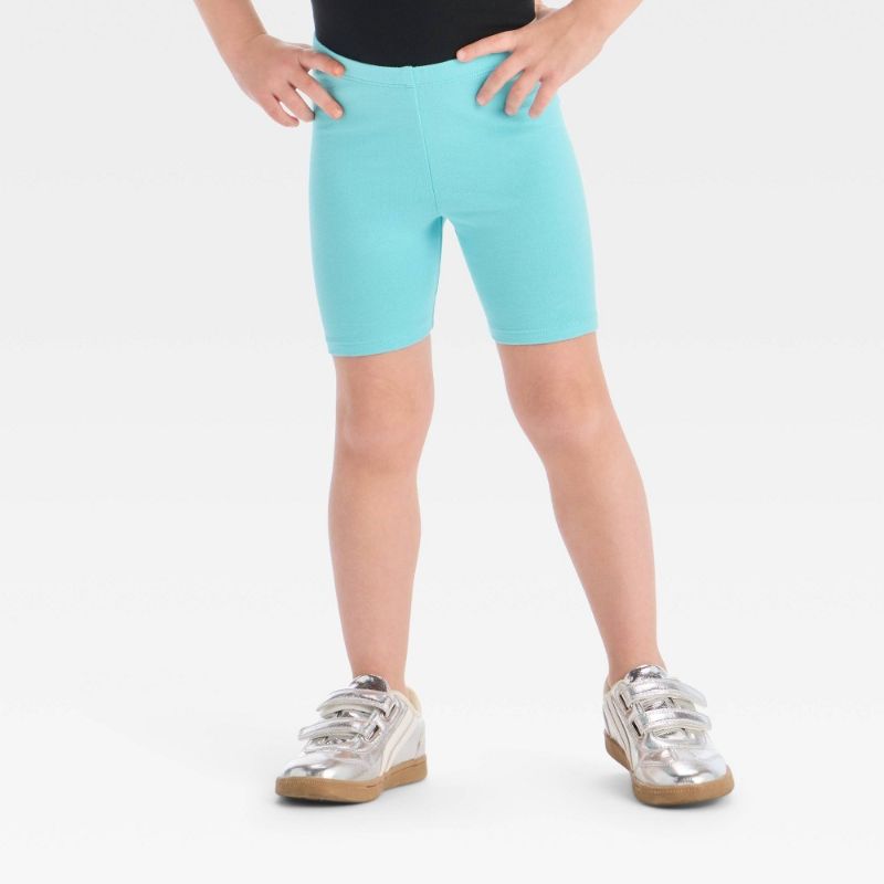 Photo 1 of 18M Toddler Girls' Bike Shorts Turquoise Blue