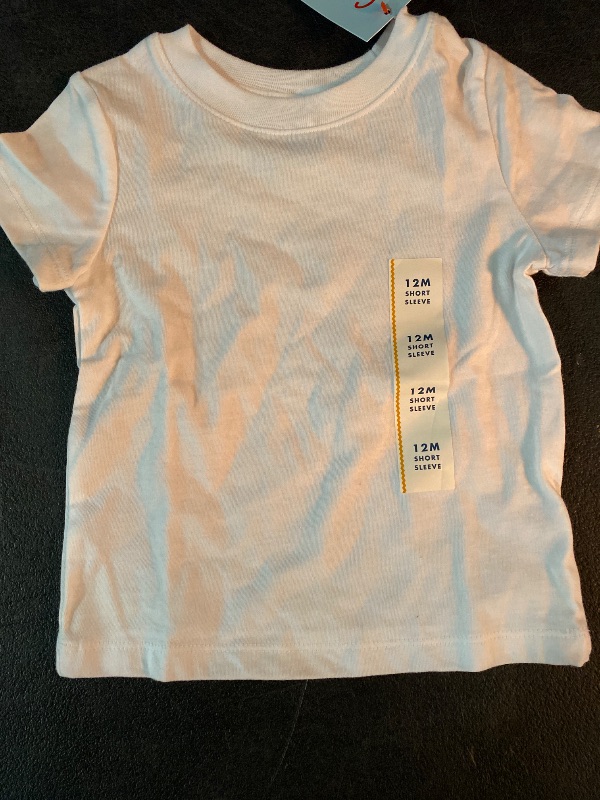 View 2 of 12M Toddler Boys' Short Sleeve Solid T-Shirt White