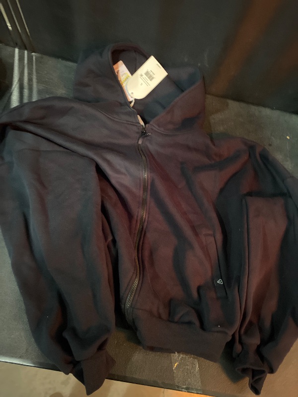 Photo 1 of L Blogilates Women's Marshmallow Full Zip Hooded Sweatshirt - Black