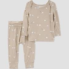 Photo 1 of 12M Carter's Just One You Baby Comfy Soft Sheep Top & Bottom Set, Ivory-Brown
