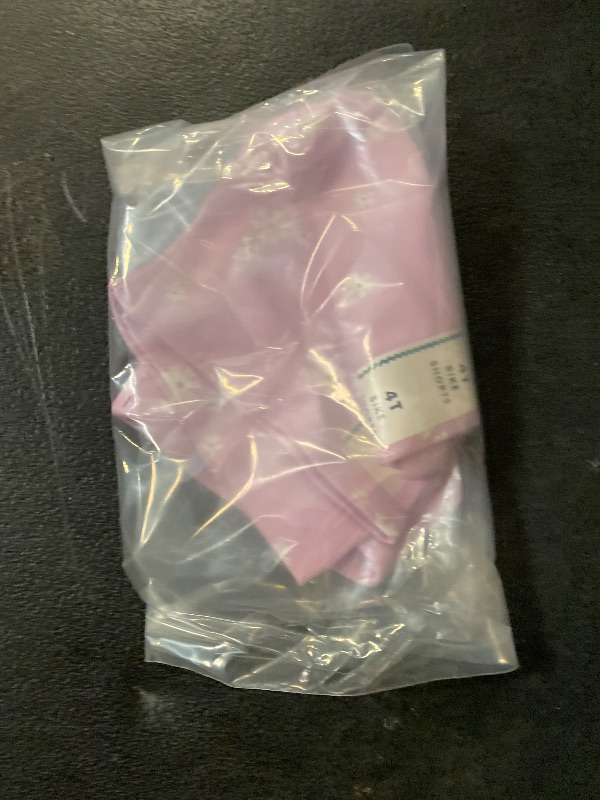 Photo 1 of 4T Toddler Girls' Floral Bike Shorts Light Purple 