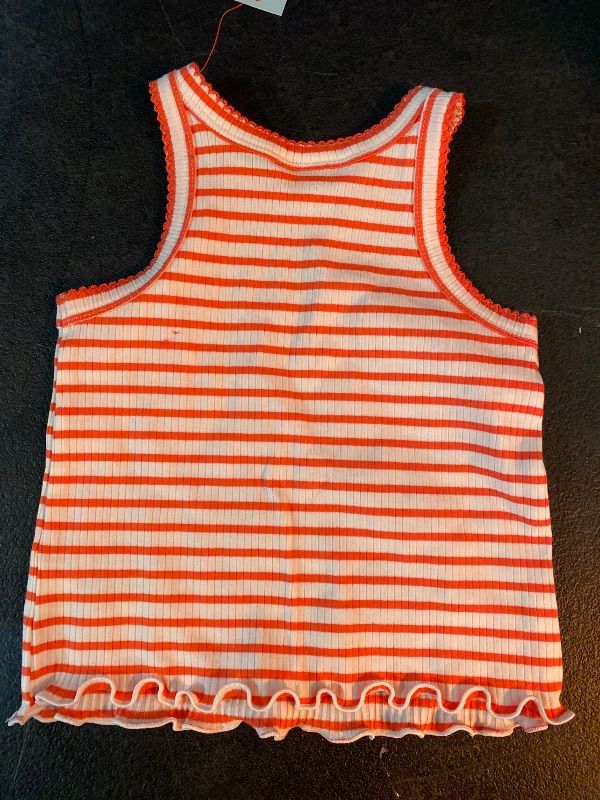 Photo 1 of 2T Toddler Girls' Striped Ribbed T-Shirt